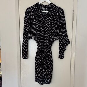 Joie Black White Red Long Sleeve Shirt/ Dress